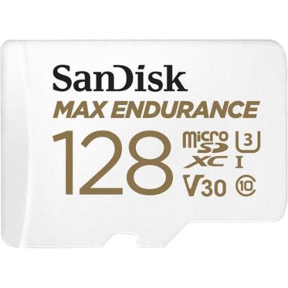  Зображення Карта пам'яті SanDisk microSD  128GB C10 UHS-I U3 V30 R100/W40MB/s Max Endurance 